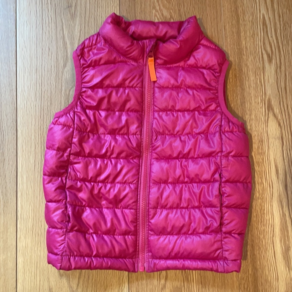 Puffy pink vest